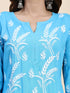 Fizaa Chikankari Short Modal Kurta Set - Blue